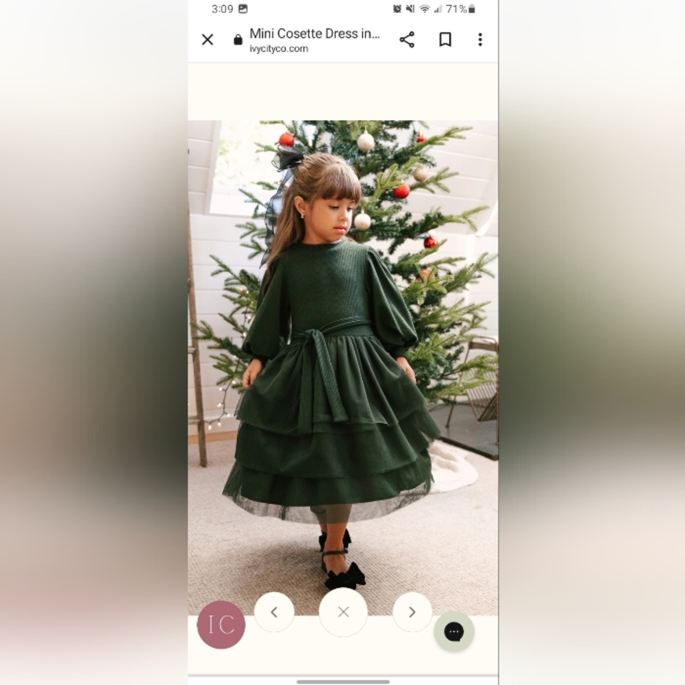 Ivy & City co coestte mini girls dress.